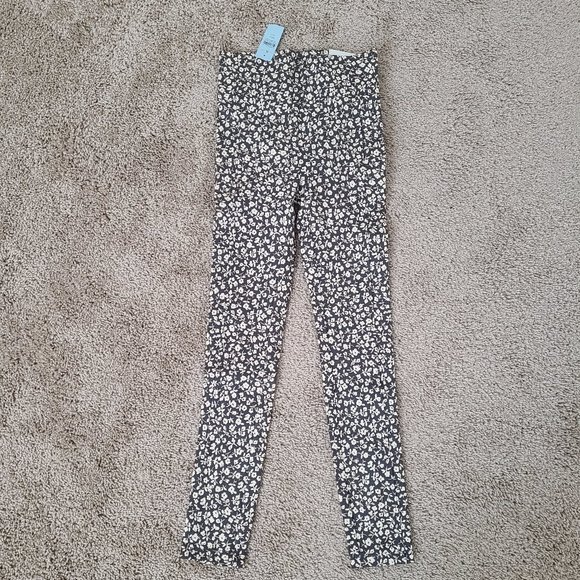 Buttery Soft Charcoal Floral High Waist Leggings - Picture 1 of 9